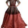 Dolce & Gabbana Women's Elegant Crystal Embellished Silk Gown