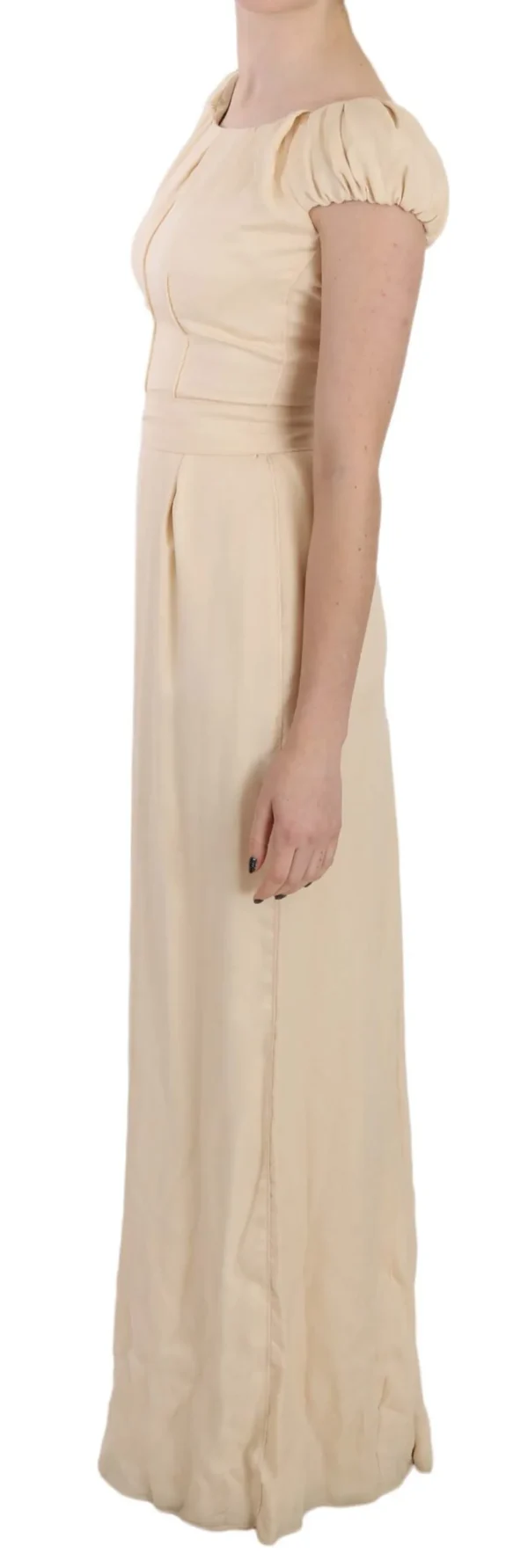 Dolce & Gabbana Women's Silk Column Garterized Sleeve Gown