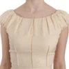 Dolce & Gabbana Women's Silk Column Garterized Sleeve Gown