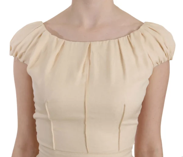 Dolce & Gabbana Women's Silk Column Garterized Sleeve Gown
