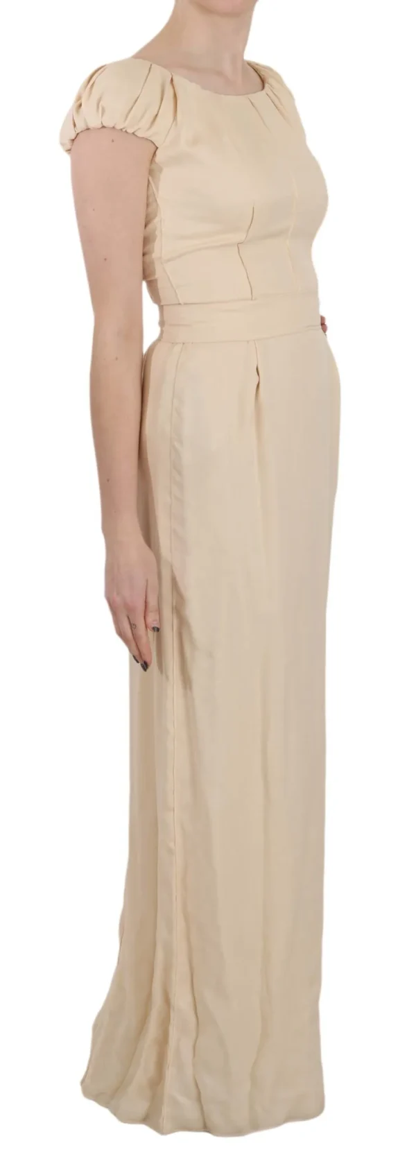 Dolce & Gabbana Women's Silk Column Garterized Sleeve Gown