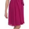 Dolce & Gabbana Women's Elegant Fuchsia Pink Silk Bow Front Dress
