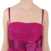 Dolce & Gabbana Women's Elegant Fuchsia Pink Silk Bow Front Dress