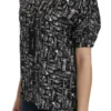 Dolce & Gabbana Women's Elegant Musical Instrument Silk Top