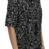 Dolce & Gabbana Women's Musical Instrument Silk Collared Top