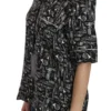 Dolce & Gabbana Women's Musical Instrument Silk Collared Top
