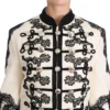 Dolce & Gabbana Women's Elegant Off-White Baroque Jacket