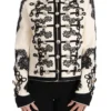 Dolce & Gabbana Women's Elegant Off-White Baroque Jacket