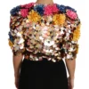 Dolce & Gabbana Women's Enchanted Sicily Crystal-Embellished Short Jacket