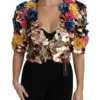 Dolce & Gabbana Women's Enchanted Sicily Crystal-Embellished Short Jacket