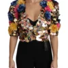 Dolce & Gabbana Women's Enchanted Sicily Crystal-Embellished Short Jacket