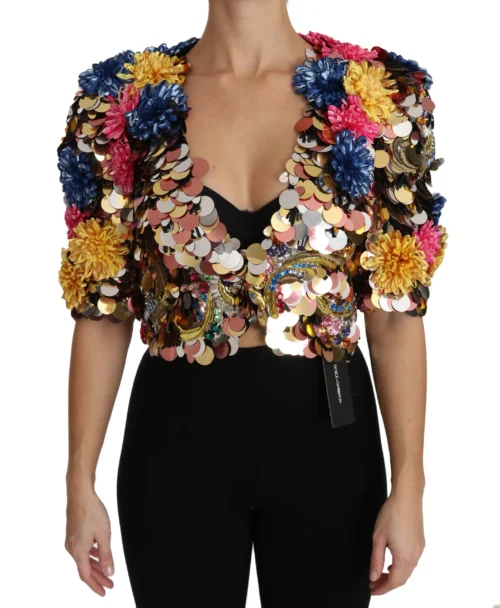 Dolce & Gabbana Women's Enchanted Sicily Crystal-Embellished Short Jacket