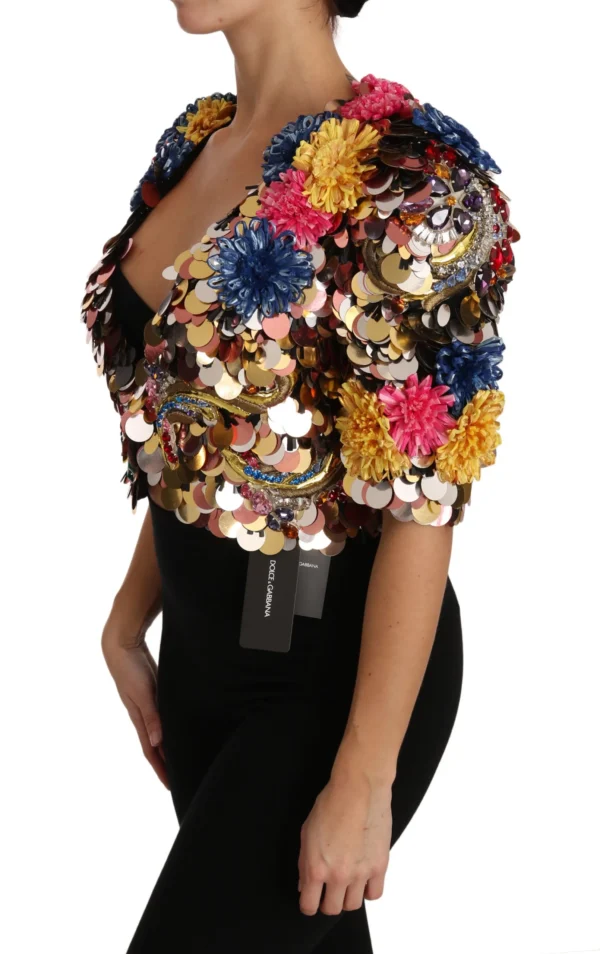 Dolce & Gabbana Women's Enchanted Sicily Crystal-Embellished Short Jacket