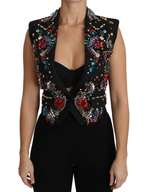 Dolce & Gabbana Women's Enchanted Sicily Crystal-Embellished Vest
