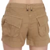 PLEIN SUD Women's Chic Brown Mid Waist Mini Shorts