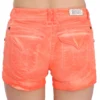 PLEIN SUD Women's Chic Orange Mid Waist Mini Shorts
