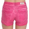 PLEIN SUD Women's Chic Pink Mid Waist Mini Shorts