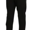 Guess Women's Chic High Waist Cropped Pants in Elegant Black