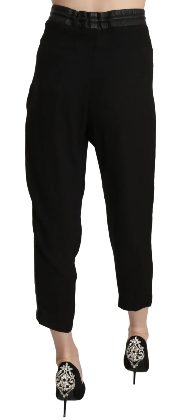 Guess Women's Chic High Waist Cropped Pants in Elegant Black
