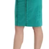 GF Ferre Women's Chic Forest Green Pencil Skirt
