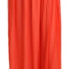 Jucca Women's Elegant Orange Pleated Maxi Skirt