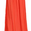 Jucca Women's Elegant Orange Pleated Maxi Skirt