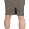 Just Cavalli Women's Chic Gray Pencil Skirt with Logo Details