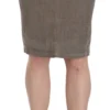 Just Cavalli Women's Chic Gray Pencil Skirt with Logo Details