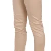 Just Cavalli Women's Elegant Cream Low Waist Skinny Trousers