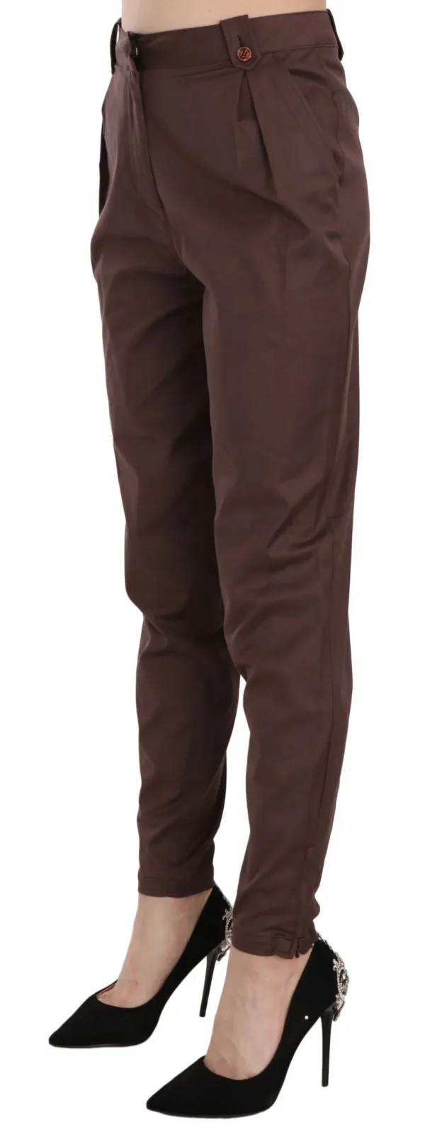 Just Cavalli Women's High Waist Tapered Chic Formal Pants