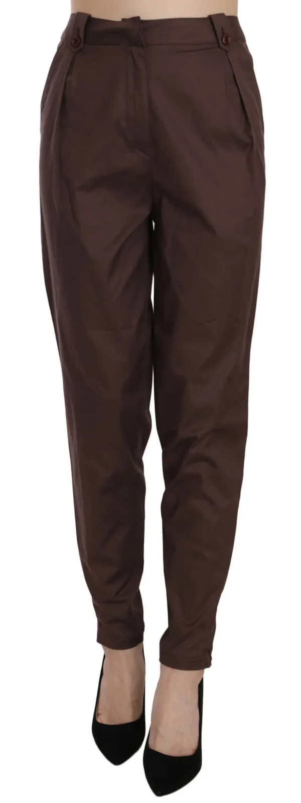 Just Cavalli Women's High Waist Tapered Chic Formal Pants
