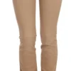Just Cavalli Women's Chic Brown Mid Waist Skinny Trousers