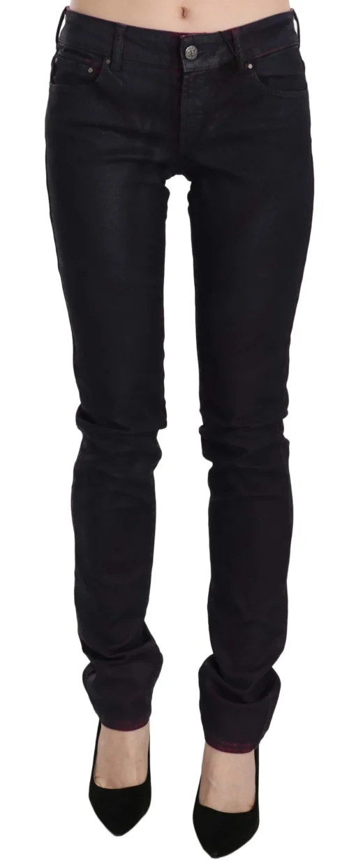 Just Cavalli Women's Chic Black Low Waist Skinny Denim