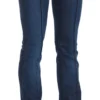 Just Cavalli Women's Chic Blue Washed Boot Cut Denim Pants