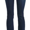 Just Cavalli Women's Chic Blue Washed Boot Cut Denim Pants