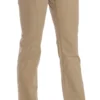 Just Cavalli Women's Beige Mid Waist Straight Leg Pants