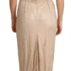 Dolce & Gabbana Women's Elegant Beige Sheath Floor-Length Dress