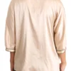Dolce & Gabbana Women's Elegant Beige Silk Blend Blouse Top