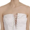 Dolce & Gabbana Women's Elegant White Strapless Corset Top