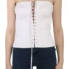 Dolce & Gabbana Women's Elegant White Strapless Corset Top