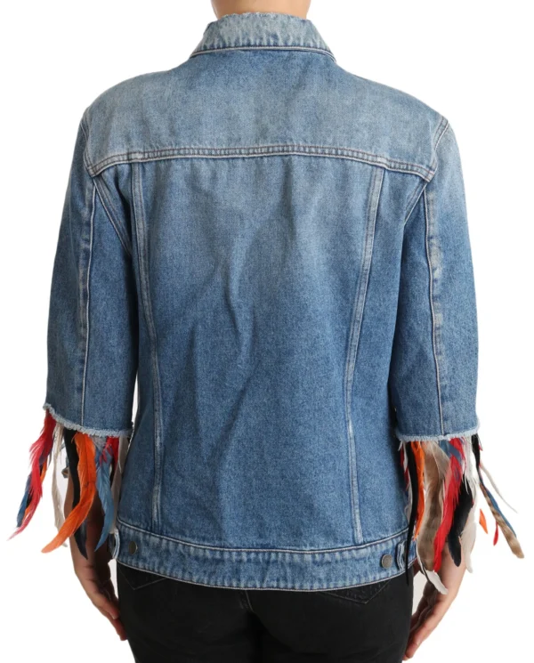 Dolce & Gabbana Women's Floral Embroidered Denim Elegance Jacket