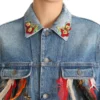 Dolce & Gabbana Women's Floral Embroidered Denim Elegance Jacket