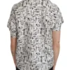 Dolce & Gabbana Women's Elegant Trumpet Print Silk Blouse