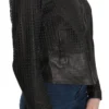 Dolce & Gabbana Women's Elegant Black Leather Biker Jacket