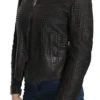 Dolce & Gabbana Women's Elegant Black Leather Biker Jacket