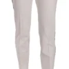 Dolce & Gabbana Women's Elegant White Stripe Wool Tapered Trousers