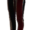 Dolce & Gabbana Women's Elegant Multicolor Jacquard Cropped Pants