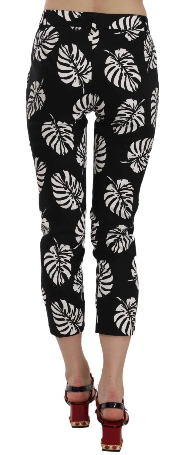 Dolce & Gabbana Women's Elegant Skinny Capri With Palm Print