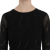 John Richmond Women's Elegant Black Silk Mini Dress with Sequins