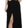 John Richmond Women's Elegant Flare Maxi Evening Dress with Crystal Accents